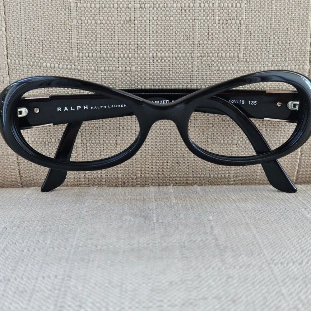 Ralph Lauren Ladies Glasses Frame Black Tone Eyeglasses 52[]18 135 RA5003 - Picture 3 of 11